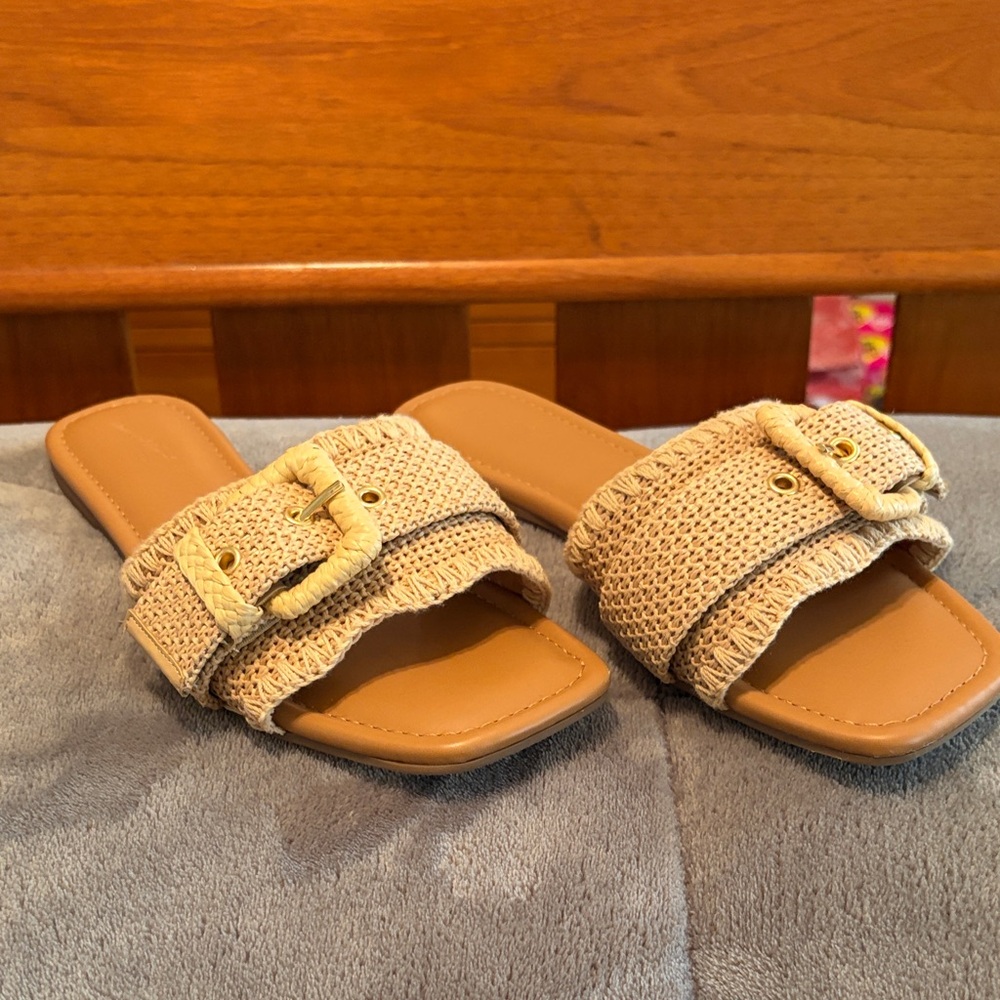 Universal Thread Raffia Sandals - image 2